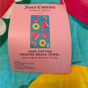 Juicy Couture Printed Beach Towel